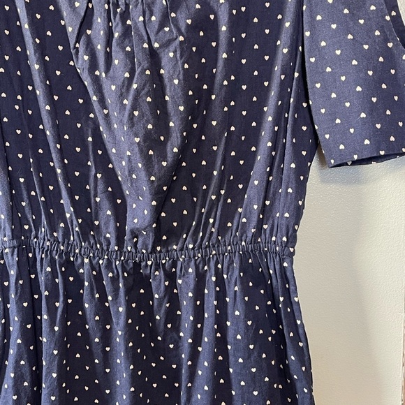 Handmade Tiny Heart Cotton Dress size medium VALENTINES DAY - Picture 4 of 6